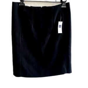 Gap Black Pencil Skirt Stretch Lined Work Skirt Size 4 NWT